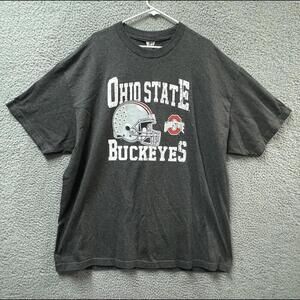 Ohio State Buckeyes T Shirt Mens 2XL Gray Short Sleeve Crew Neck Graphic NFL